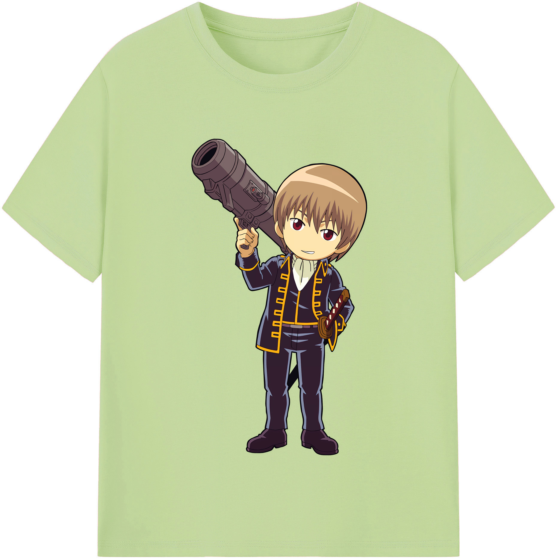 （画像用） ぎんたま 坂田銀時（さかたぎんとき） 神楽 志村新八（しむら しんぱち） GINTAMA Sakata Gintoki Kagura Shimura Shinpachi 綿100％半袖Tシャツ（フロントプリント）